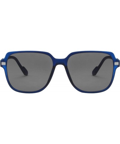 Big Frame Protective Sunglasses Glasses Eyewear Shades Vintage Square Unisex Blue One Size $9.90 Square