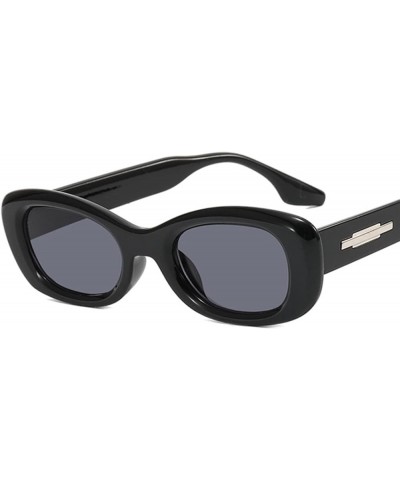 Oval Frame Small Frame cat Eye Sunglasses for Men and Women for Outdoor Vacation (Color : E, Size : 1) 1A $17.70 Designer