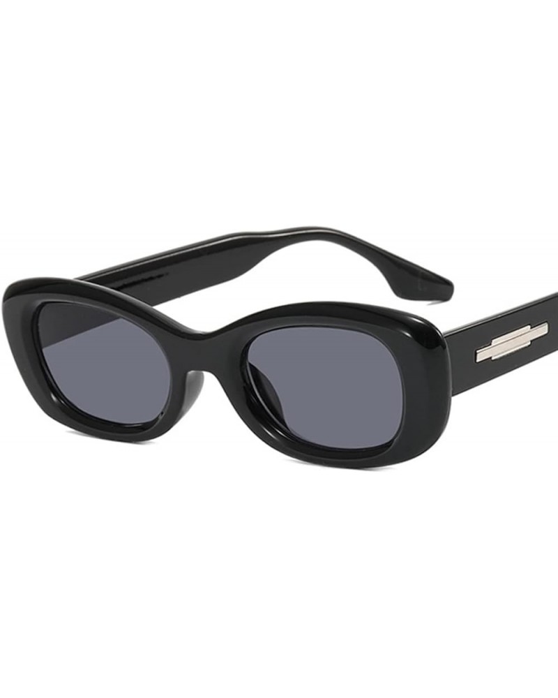 Oval Frame Small Frame cat Eye Sunglasses for Men and Women for Outdoor Vacation (Color : E, Size : 1) 1A $17.70 Designer