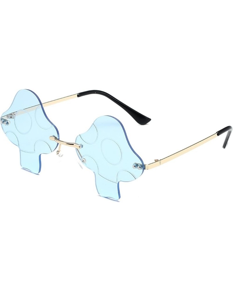 Rimless Men's Funny Sunglasses, Prom Party Glasses (Color : F, Size : Medium) Medium A $16.60 Rimless