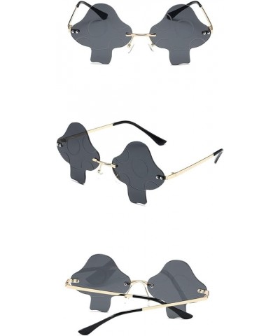 Rimless Men's Funny Sunglasses, Prom Party Glasses (Color : F, Size : Medium) Medium A $16.60 Rimless