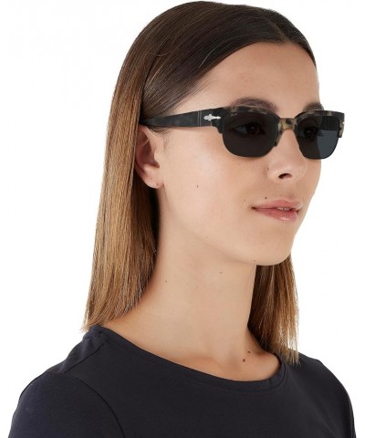 Po3319s Square Sunglasses Brown Tortoise/Blue $203.72 Square