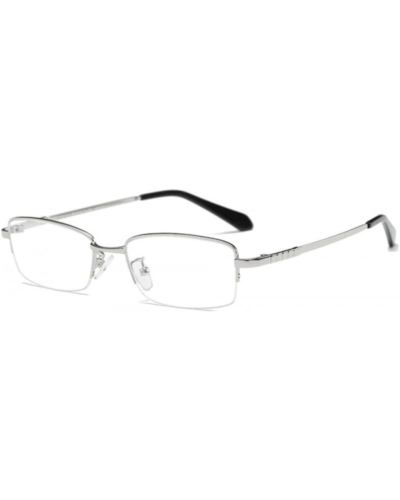 Nearsighted Myopia Glasses Reading Business Eyeglasses Prescription Eyewear Frames Eg003/Silver Non-Prescription $14.24 Recta...