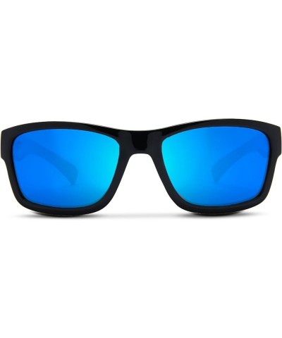 Ballyhoo - Polarized Mineral Glass Fishing Sunglasses Black - Blue $79.56 Designer