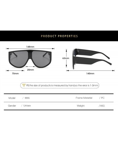 Large Frame Fashion Men and Women Outdoor Decorative Sunglasses (Color : 2, Size : 1) 1 7 $14.10 Designer