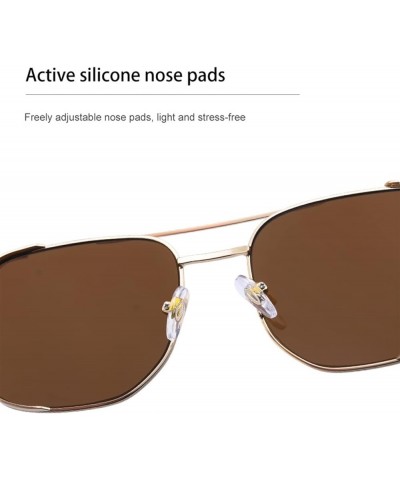 Fashion Square Frame Outdoor Sunglasses for Men and Women (Color : B, Size : 1) 1 F $16.38 Designer