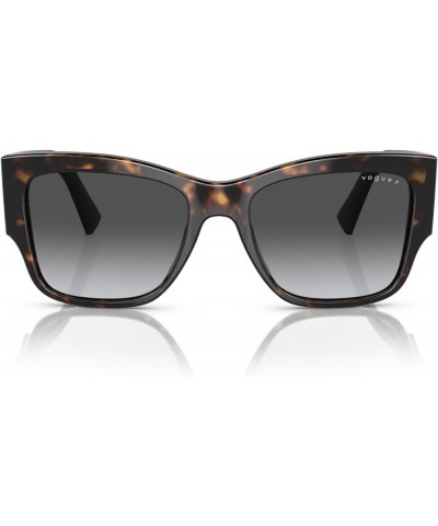 Women's Vo5462s Square Sunglasses Dark Havana/Grey Gradient Dark Grey Polarized $33.61 Square