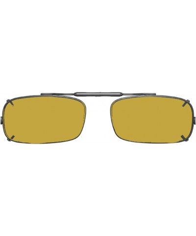 Visionaries Polarized Clip on Sunglasses - True Rec - Black Frame - 52 x 29 Eye $19.35 Designer