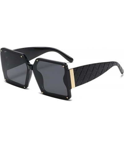 Square Street Shot Men and Women Sunglasses Outdoor Vacation Sunshade Glasses (Color : B, Size : Medium) Medium B $14.46 Desi...