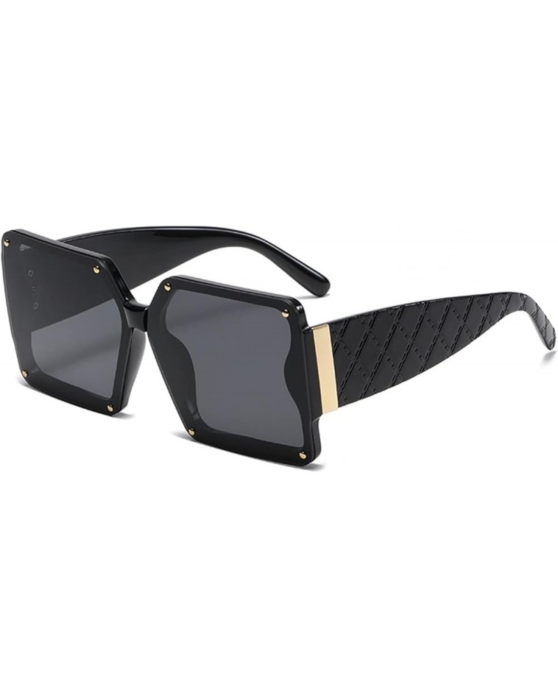 Square Street Shot Men and Women Sunglasses Outdoor Vacation Sunshade Glasses (Color : B, Size : Medium) Medium B $14.46 Desi...