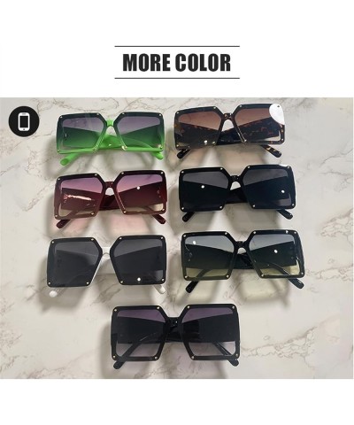 Square Street Shot Men and Women Sunglasses Outdoor Vacation Sunshade Glasses (Color : B, Size : Medium) Medium B $14.46 Desi...