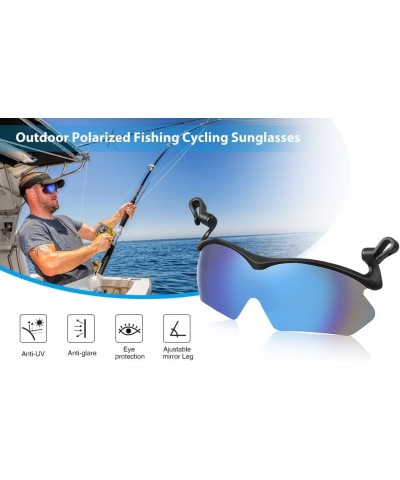 Outdoor Polarized Sunglasses, Fishing Cycling Traveling Flip Cover UV Protection Sunglasses Blue $10.25 Designer