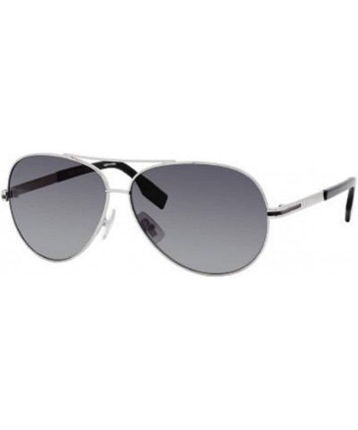 Unisex 0397/P/S Polarized Sunglasses Palladium Black w/Gray Shaded Lens $58.55 Round