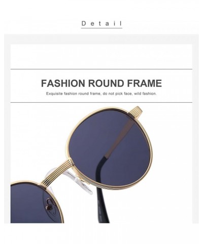 Small Frame Retro Round Frame Sunglasses Outdoor Holiday Sunshade Decorative Glasses (Color : E, Size : Medium) Medium G $16....