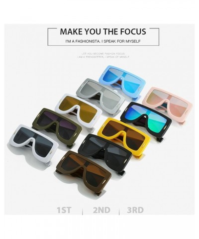 Y2K Sunglasses for Women Men 2000s Wrap Around Sunglasses Trendy Oversized Shield Sun Glasses UV400 Protection Blue Lens $10....