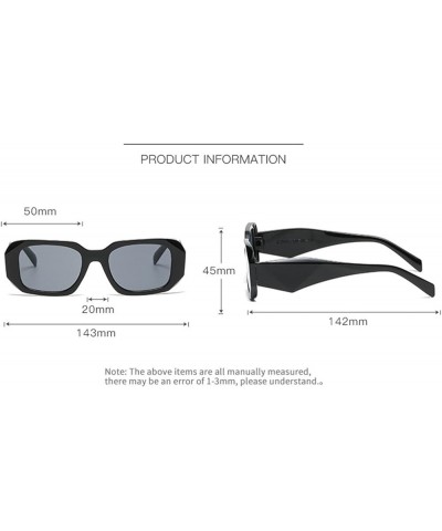 Square Men And Women Outdoor Sunglasses Vacation Fashion Decoration Trendy UV400 Sunglasses Gift 1 $15.64 Designer