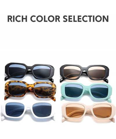 Square Men And Women Outdoor Sunglasses Vacation Fashion Decoration Trendy UV400 Sunglasses Gift 1 $15.64 Designer