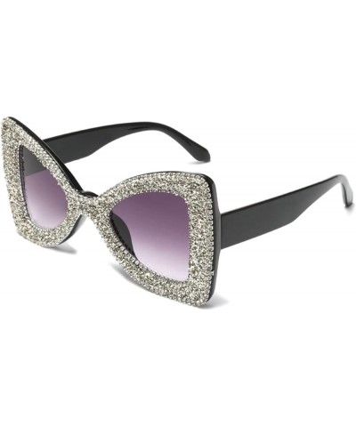 Oversized Butterfly Sunglasses Women Diamond Sunglasses Rhinestone Glitter Sunglasses Men Luxury Eyewear UV400 Black $11.87 B...