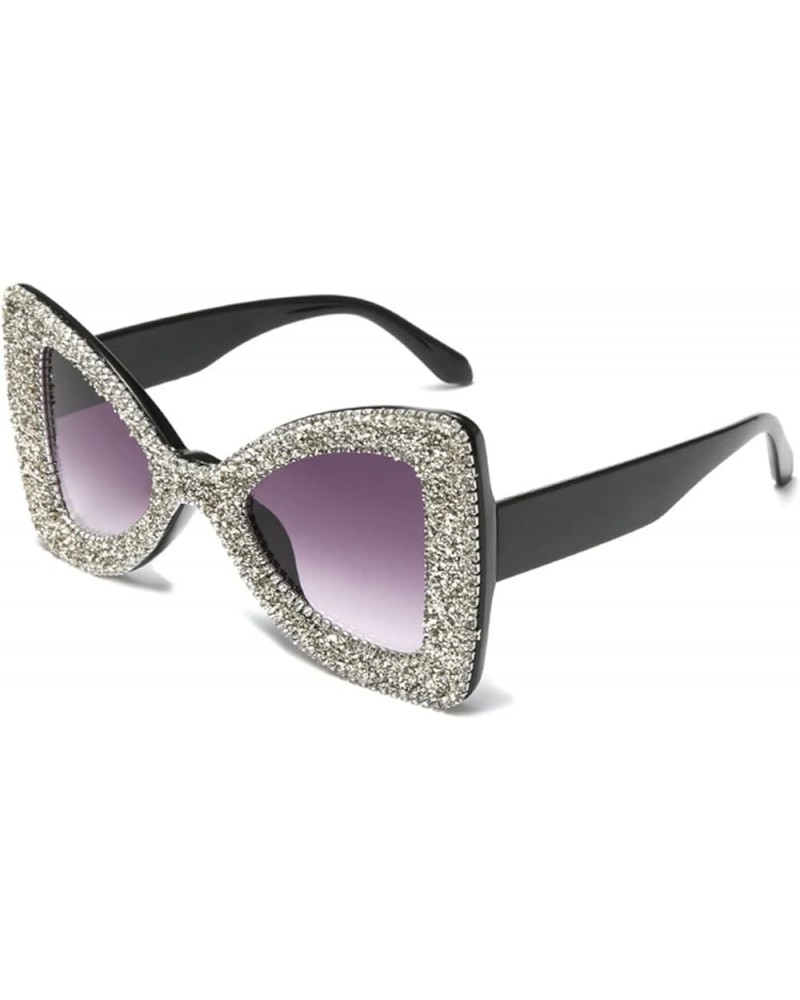 Oversized Butterfly Sunglasses Women Diamond Sunglasses Rhinestone Glitter Sunglasses Men Luxury Eyewear UV400 Black $11.87 B...