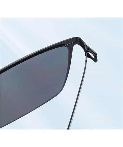 Polarized Men's Square Fashion Outdoor Driving Driver Decoration Sunglasses (Color : A, Size : 1) 1A $22.72 Designer