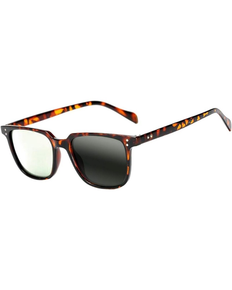 Men Women Stylish Rectangle Transition Photochromic Bifocal UV400 Sunglasses Reading Glasses Leopard $16.47 Rectangular