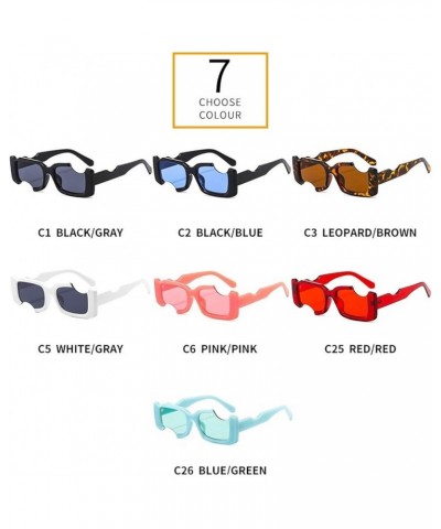 Popular Fashion Unique Rectangle Sunglasses Women Vintage Candy Color Eyewear Men Square Shades UV400 2021 New Sun Glasses Le...