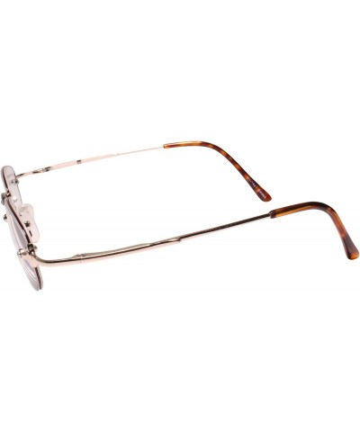 Stylish Modern Rimless Rounded Rectangle Gold 1.50 Reading Glasses $10.78 Rimless