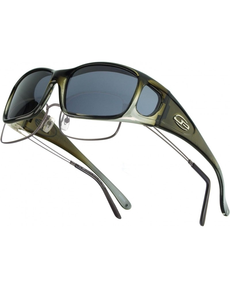 Razor JP Fitovers - Olive Charcoal - Grey Lens (RZ003) $32.37 Aviator