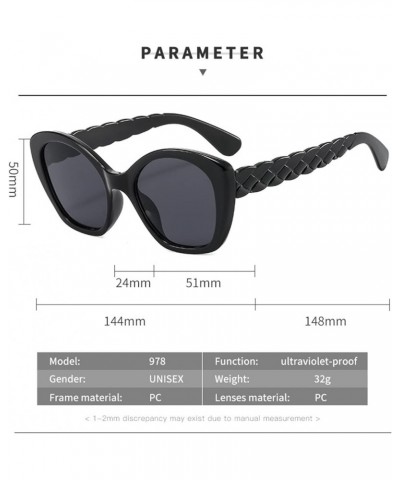 Street Shot Men and Women Decorative Sunglasses Outdoor Vacation (Color : D, Size : Medium) Medium E $18.74 Designer