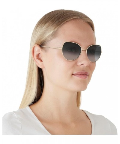 Women's Vo4255s Butterfly Sunglasses Pale Gold/Grey Gradient Blue Polarized $26.75 Butterfly