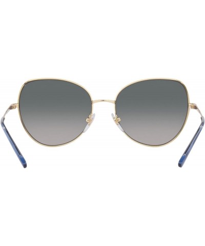 Women's Vo4255s Butterfly Sunglasses Pale Gold/Grey Gradient Blue Polarized $26.75 Butterfly