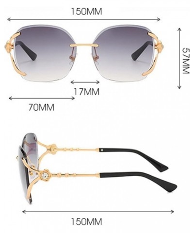 Diamond Studded Lady Street Photography Sunglasses Outdoor Vacation Beach Decoration (Color : A, Size : Medium) Medium B $21....