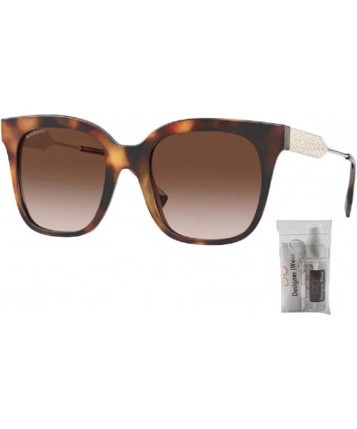 BE4328 Evelyn Square Sunglasses for Women + BUNDLE with Designer iWear Eyewear Care Kit Dark Havana / Brown Gradient $65.71 W...