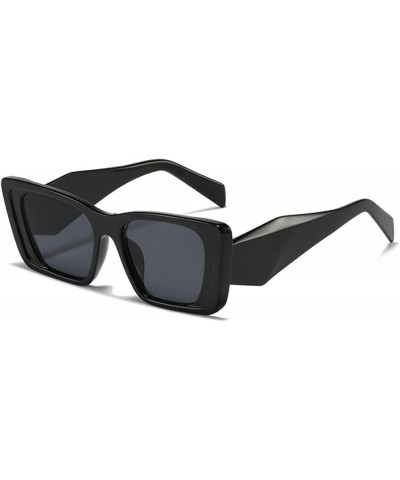 Woman Street Shooting Fashion Retro Square Sunglasses Outdoor (Color : C, Size : Medium) Medium B $21.99 Designer