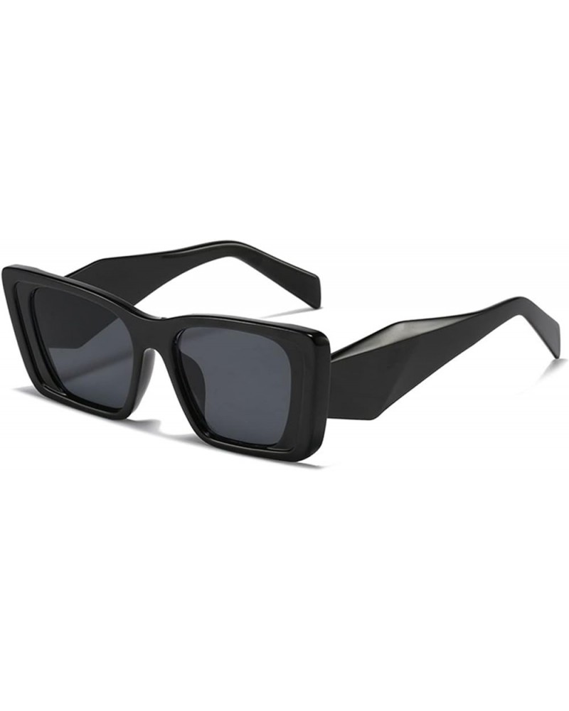 Woman Street Shooting Fashion Retro Square Sunglasses Outdoor (Color : C, Size : Medium) Medium B $21.99 Designer