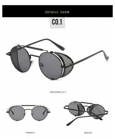 Punk Retro Men and Women Fashion UV400 Sunglasses (Color : 7, Size : 1) 1 4 $15.82 Designer