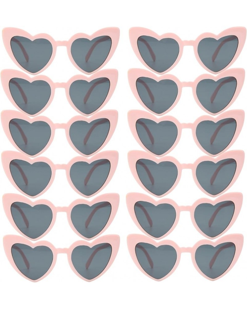 12 Pairs Bachelorette Party Sunglasses Heart Shaped Sunglasses Party Decorations Bridesmaid Proposal Gifts Women girl Pink $1...