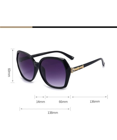 Large Square Frame Woman Driving Sunglasses Commuter Trend UV400 Sunglasses Gift F $14.52 Square