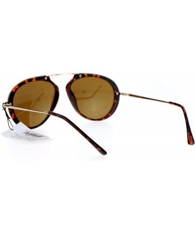 Vintage Fashion Aviator Sunglasses Womens Retro Style Aviators UV 400 Classic Tortoise $8.45 Aviator