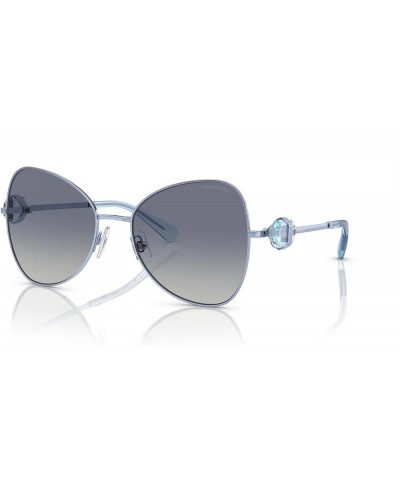 Women's Sk7002 Butterfly Sunglasses Metal Light Blue/Gradient Blue $37.86 Butterfly