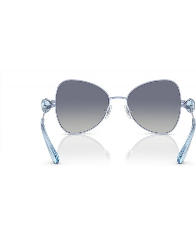 Women's Sk7002 Butterfly Sunglasses Metal Light Blue/Gradient Blue $37.86 Butterfly