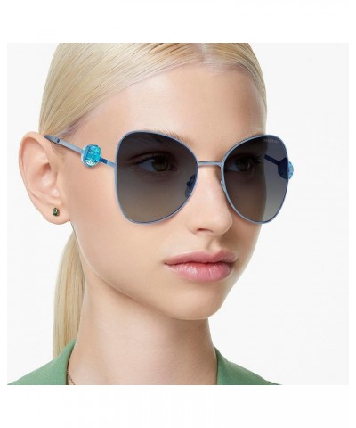 Women's Sk7002 Butterfly Sunglasses Metal Light Blue/Gradient Blue $37.86 Butterfly