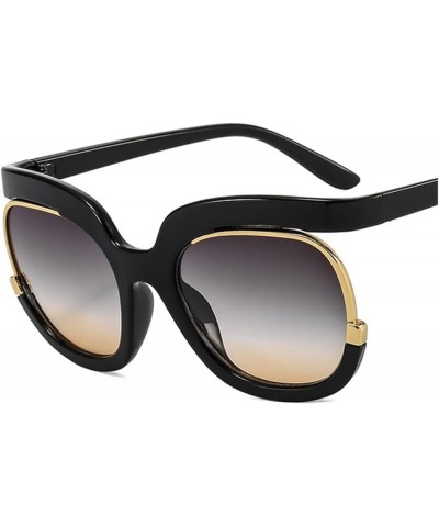 Fashion Big Frame Street Shooting Decorative Sunglasses for Men and Women (Color : E, Size : 1) 1A $16.46 Designer