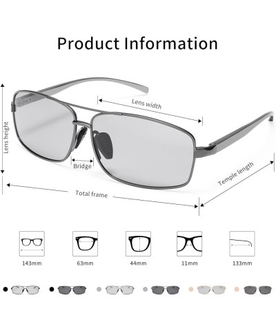 Polarized Sunglasses for Men Frame Ultra Square Rectangular UV400 Protection Sun Glasses Gun Frame Light Gray $7.79 Hexagonal