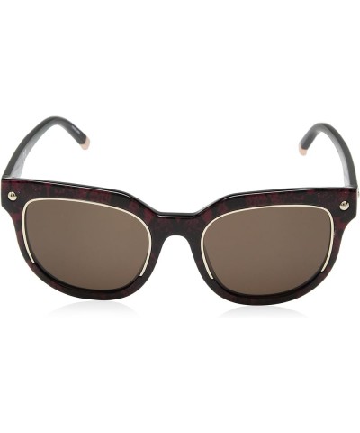 Women's Ck3202s Square Sunglasses Red Snake/Red $54.79 Square