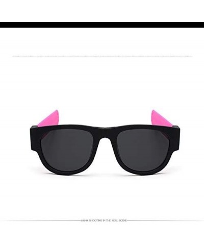 Premium Unisex Polarized Fold Frame Sun Glasses Trendy Stylish Sunglasses for Men Women Pink $14.74 Round