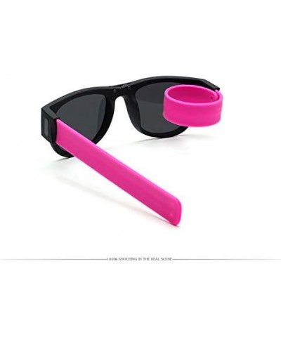 Premium Unisex Polarized Fold Frame Sun Glasses Trendy Stylish Sunglasses for Men Women Pink $14.74 Round