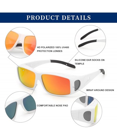 Over Glasses Sunglasses Wrap Around Polarized Sunglasses for Men Women Fit Over Prescription Glasses with UV Protection A18 W...