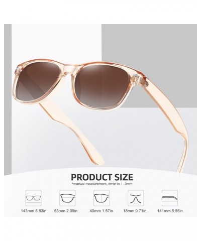 Classic Polarized Sunglasses for Women Men Trendy Retro Sun Glasses for Driving UV Protection (3 Pack) (3 Pack) Leopard/Brown...