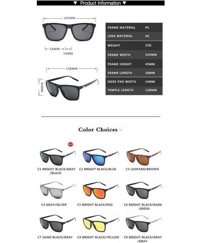 Polarized Men Sunglasses Outdoor Driving Fishing Sport Male Sun Glasses Leisure Goggle Eyewear UV400 (Color, Size : C3) C5 As...